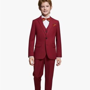 Elegant Kids Formal Suit in Red